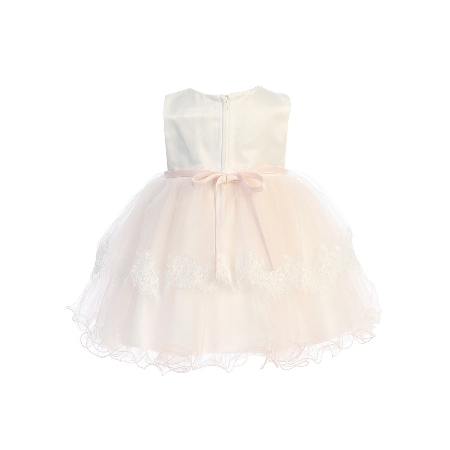 blush dress baby