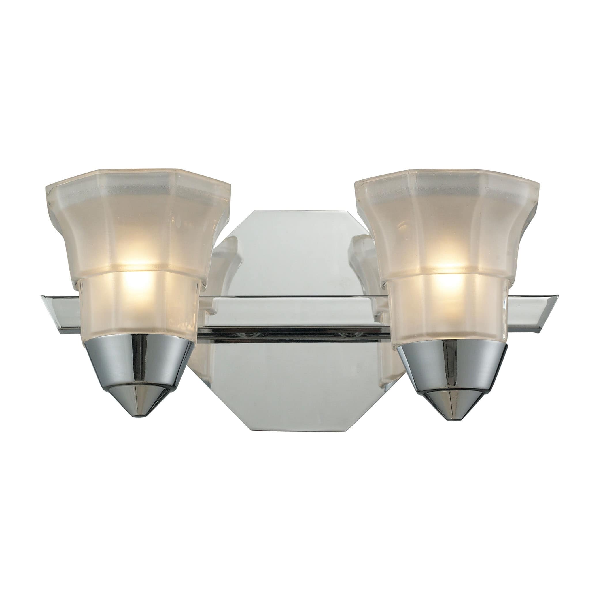 Deco 31-inch High 4-Light Vanity Light in Polished Chrome