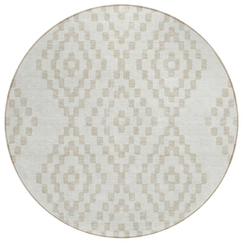 HomeRoots Geometric Transitional Rectangle Outdoor Rug