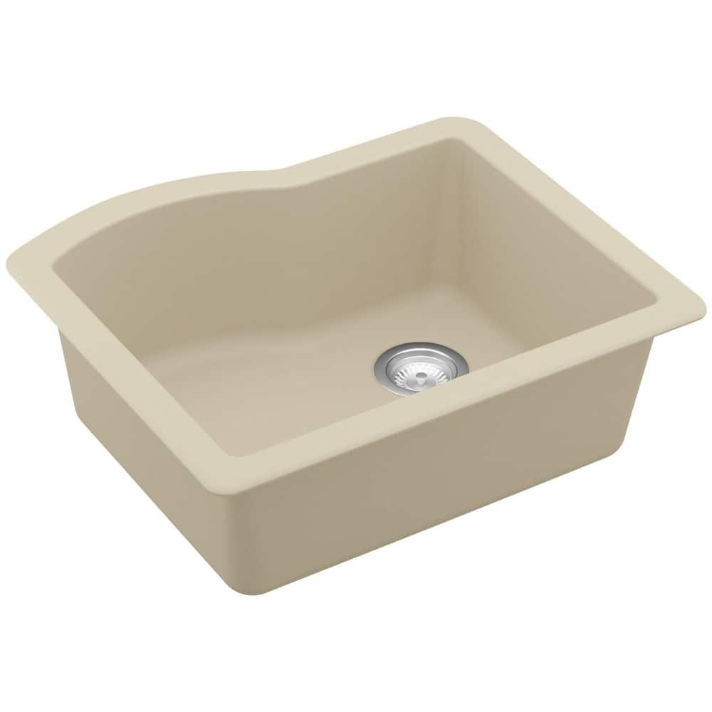 Karran USA QU-671 Quartz QU 24" Undermount Single Basin Quartz