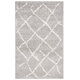 preview thumbnail 12 of 53, SAFAVIEH Berber Shag Hessie Moroccan Rug 3' x 5' - Light Grey/Cream - Rectangle