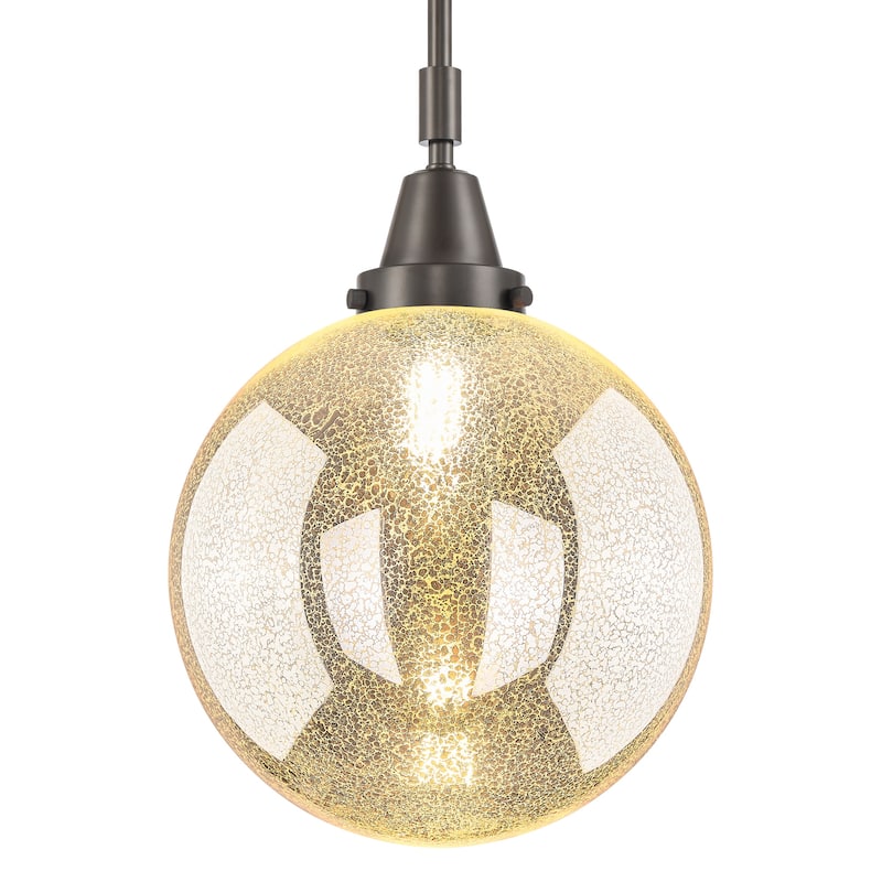 Innovations Lighting 447-1S-G208-10 Beacon 10" Wide Mini Pendant with - Oil Rubbed Bronze