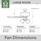 preview thumbnail 18 of 21, Hunter 52" Crestfield Ceiling Fan with LED Light Kit and Handheld Remote - Casual, Farmhouse, Transitional, Rustic