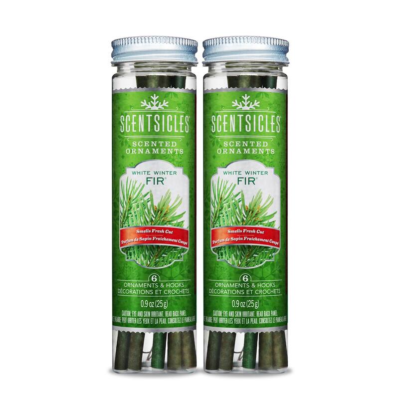 Scentsicles, Scented Ornaments, 6 ct. Bottle Fragrance-Infused Paper Sticks, 2 Pack - 5.9 in - Green - Plastic