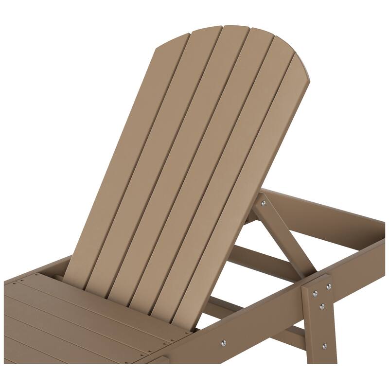 Altura Armless Poly Eco-Friendly All Weather Reclining Chaise Lounge (Set of 2)