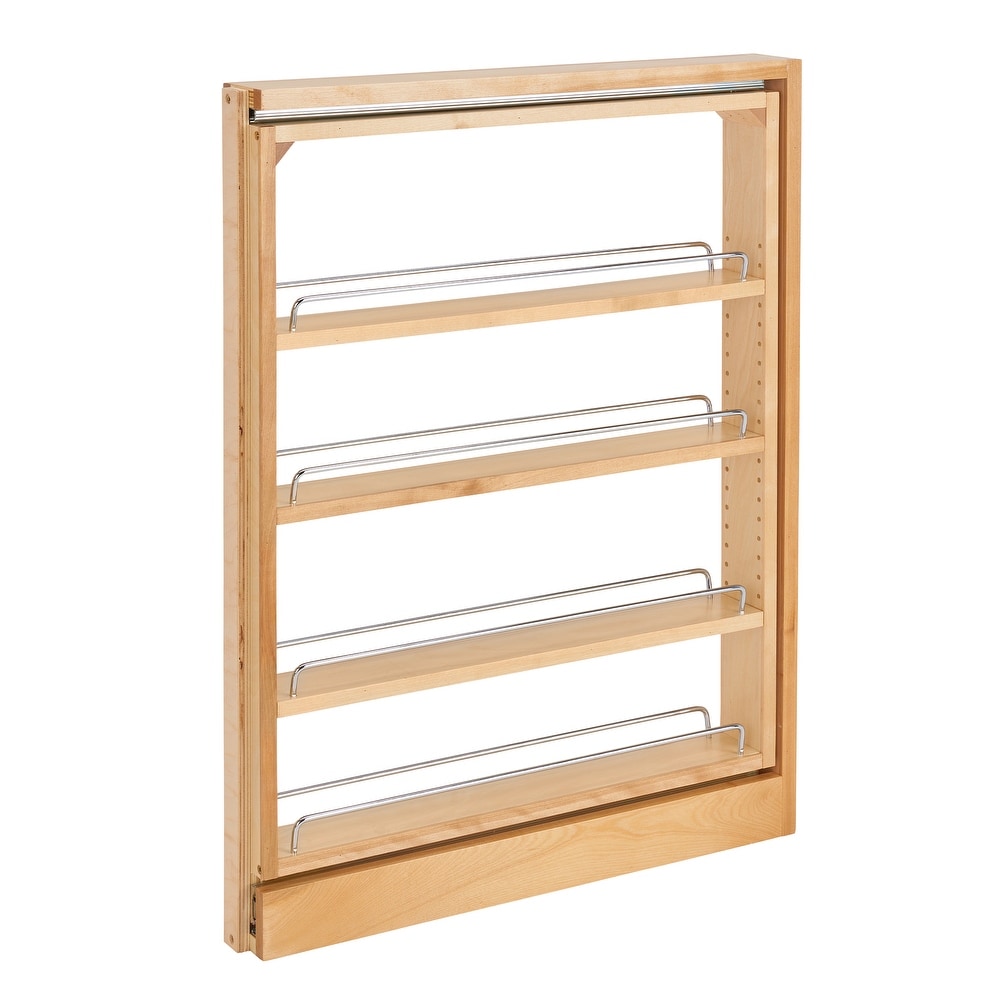 Rev-A-Shelf 8 Pull Out Kitchen Cabinet Organizer Pantry Spice Rack,  448-BC-8C, 8 - Baker's