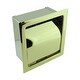 preview thumbnail 2 of 8, Stainless Steel Toilet Paper Holder Wall Mount 6.37" Brass Finish Recessed Toilet Paper Roll Holder Renovators Supply