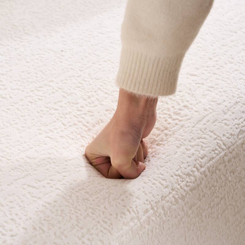 GDFStudio - Soft Upholstered Curved Loveseat Sofa with 3 Pillows for Small Spaces