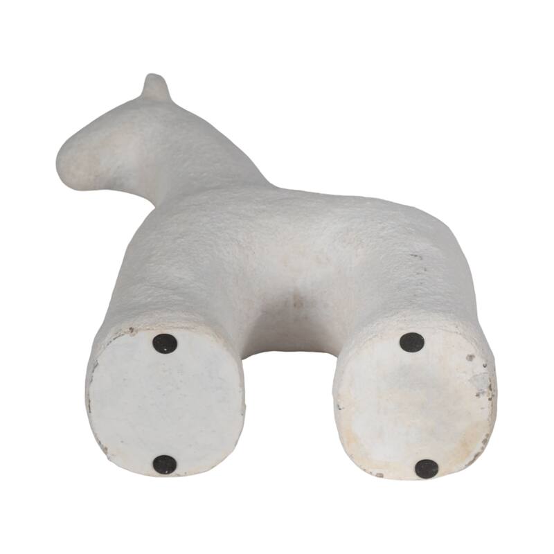 Sagebrook Home Neutral Textured Horse Decorative Object