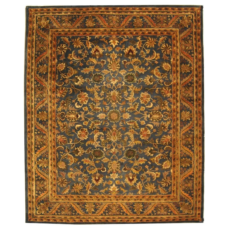 SAFAVIEH Handmade Antiquity Manerva Traditional Oriental Wool Rug - 11' x 16' - Blue/Gold