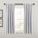 preview thumbnail 78 of 85, Lush Decor Farmhouse Stripe Yarn Dyed Cotton Window Curtain Panel Pair 63" x 42" - Navy