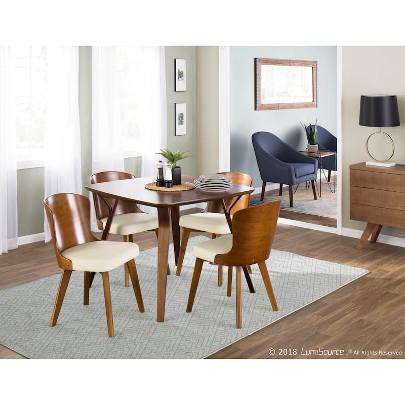 Carson Carrington Valsbo Walnut/Faux Leather Chair
