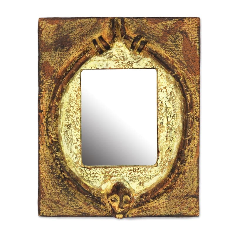 Novica Handmade Worlasi Age Wood Wall Mirror