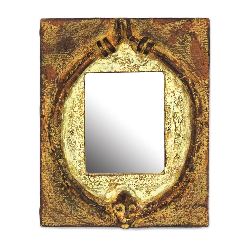 Novica Handmade Worlasi Age Wood Wall Mirror