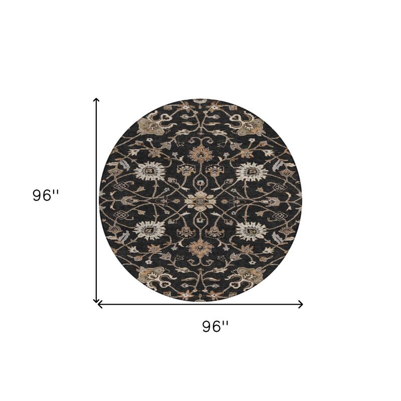 HomeRoots Floral Traditional Rectangle Outdoor Rug