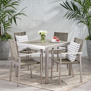 Peridot 5-piece Aluminum Patio Dining Set by Christopher Knight Home