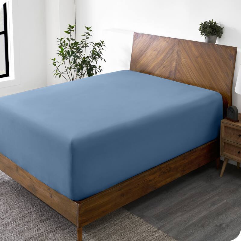 Bare Home Ultra-Soft Microfiber 22 Inch Extra Deep Pocket Fitted Sheet