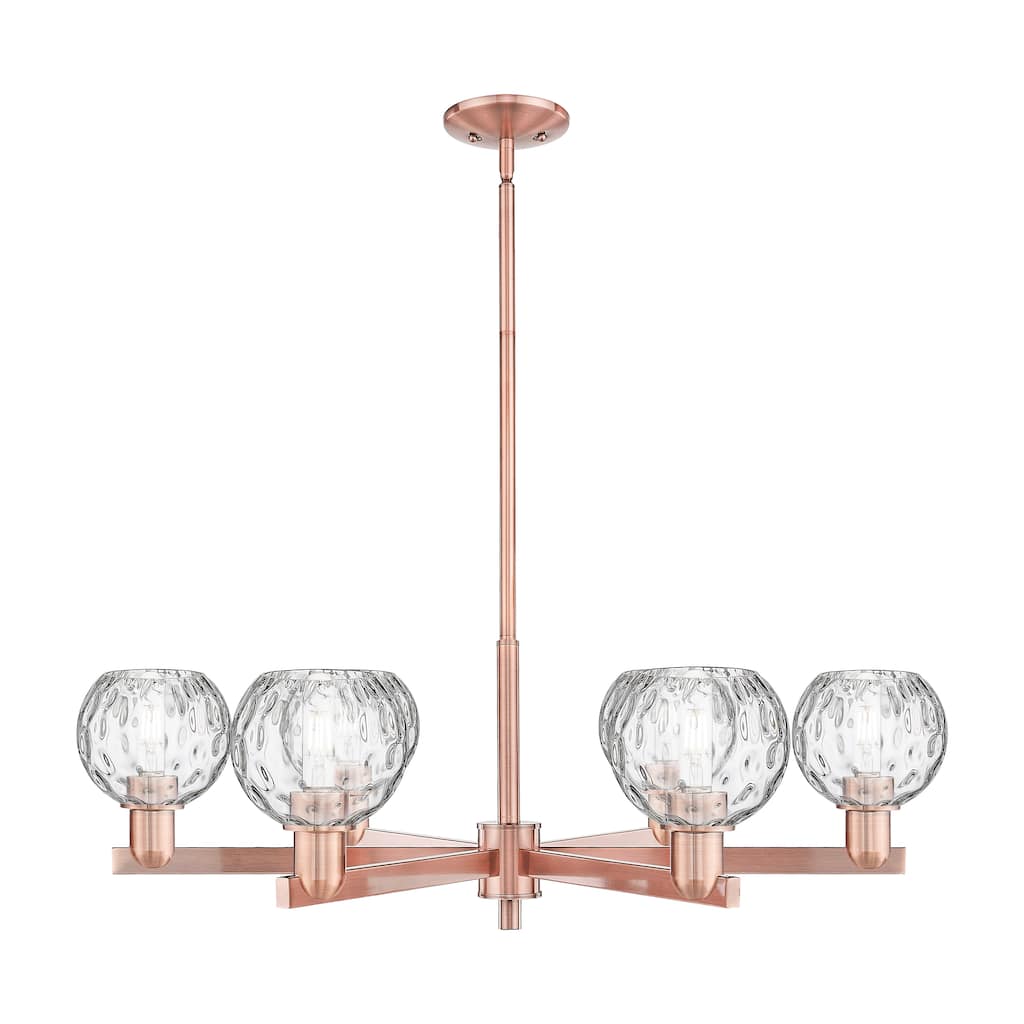Innovations Lighting Endless Possibilities Arcadia - Athens Water Glass - 6 Light 36" Stem Hung Chandelier