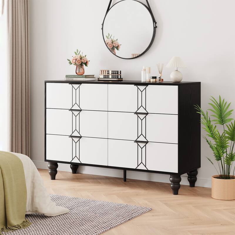 6 Drawer Dresser with Deep Drawers