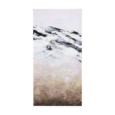 Black Strokes III (30 x 60) Canvas Art Print