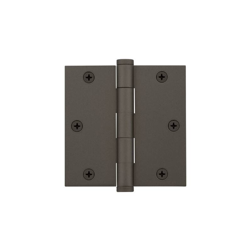 Viaggio 602-3.5-ARC-HINGE-SQ 3.5" x 3.5" Solid Metal Square Corner - Titanium Gray