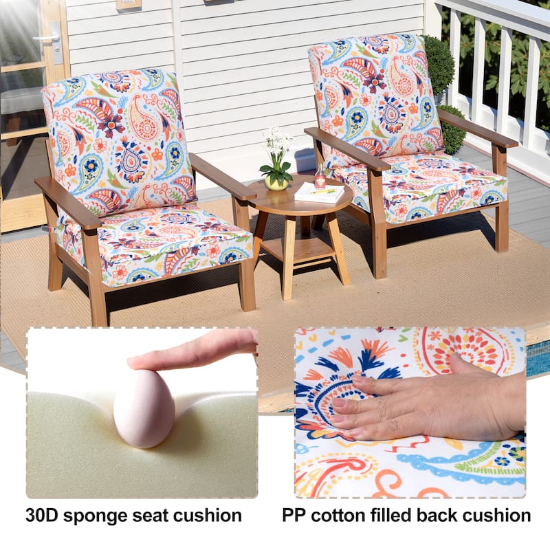 21 W x 22 D in. Deep Seat Outdoor Cushion Set by Crestlive Products