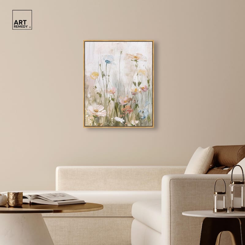 Floral Luster Canvas by Art Remedy