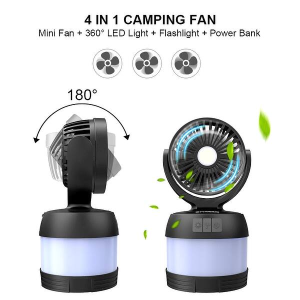 Shop Enkeeo SB-6068 Lite camping lantern with mini fan ...