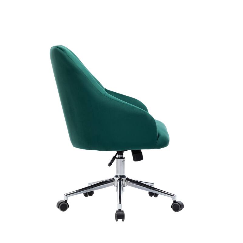 Porthos Home Livia Chair For Desk, Semi Wingback In Velvet Fabric