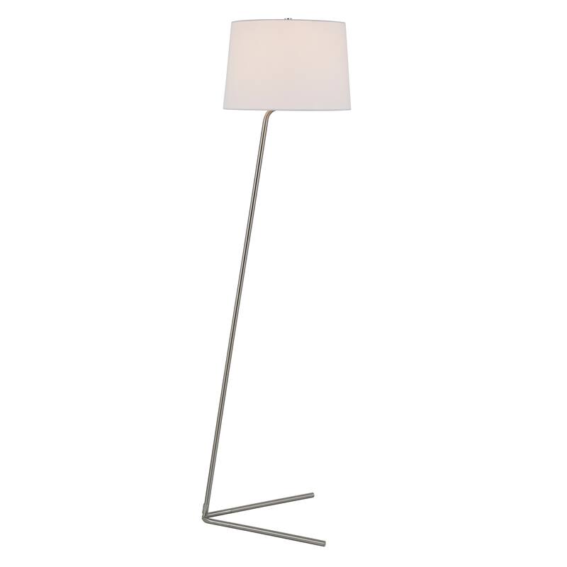 Markos Floor Lamp in Silver Nickel Finish
