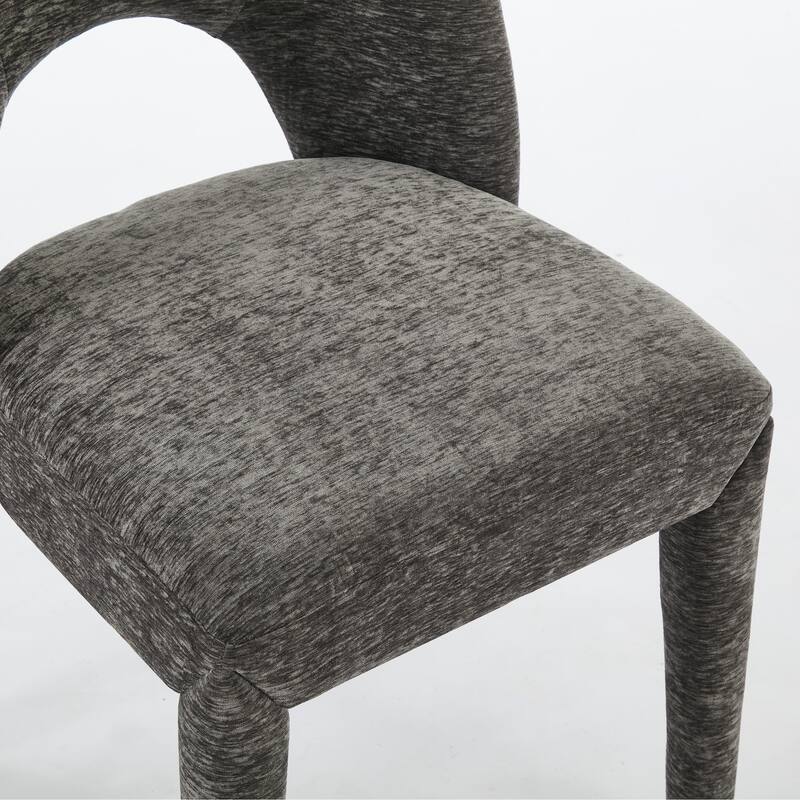 Contemporary Metal Frame Dining Chair Set of 2 with Sponge Cushion 300lb Capacity