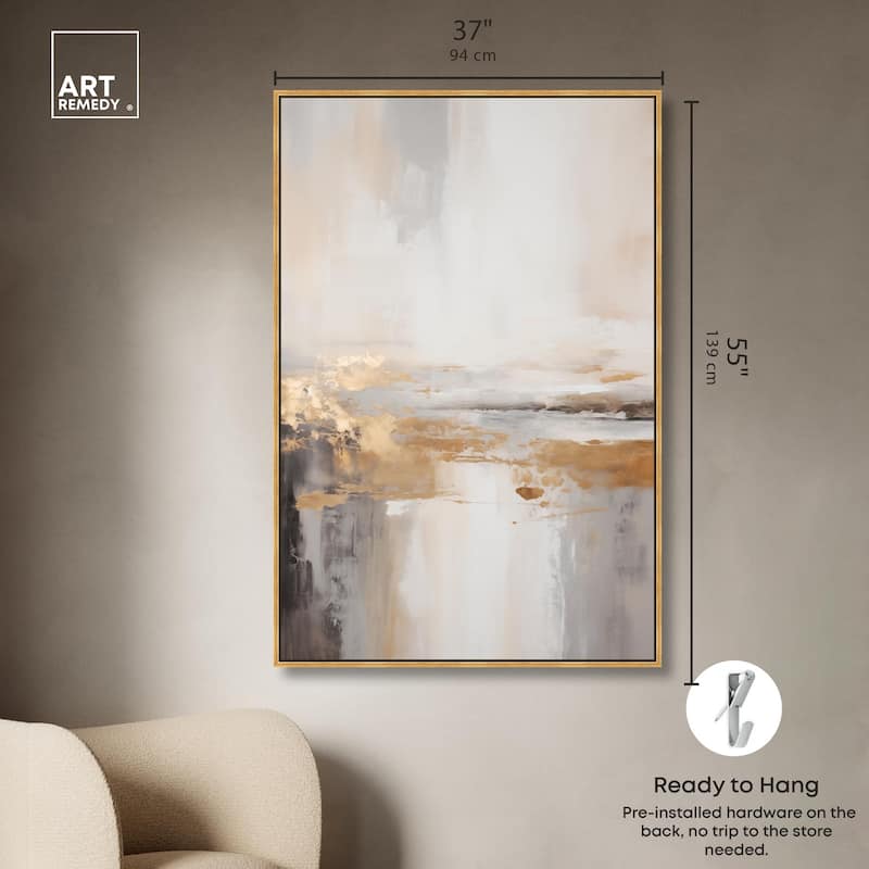 Gold Dust I Canvas by Art Remedy