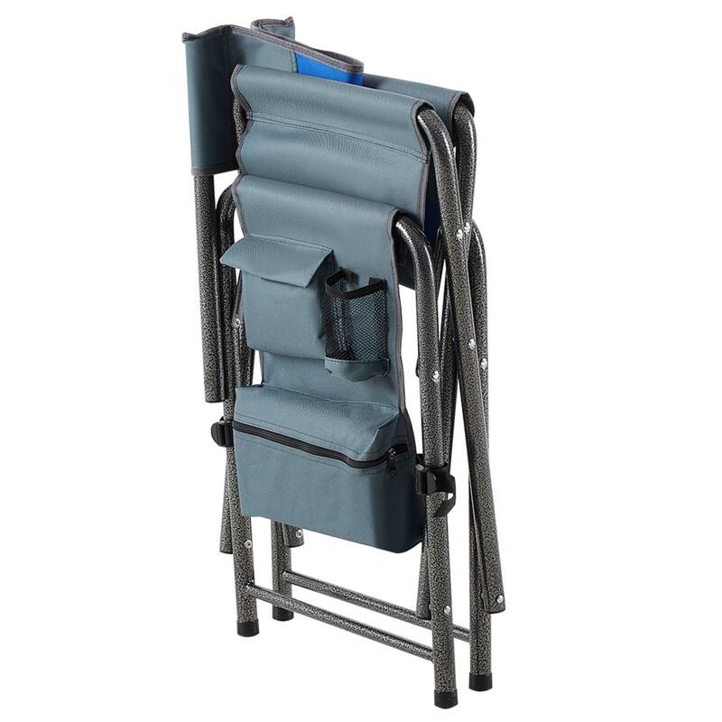 Aluminum Folding Chair with Side Tray and Storage Bag for Fishing and Picnics