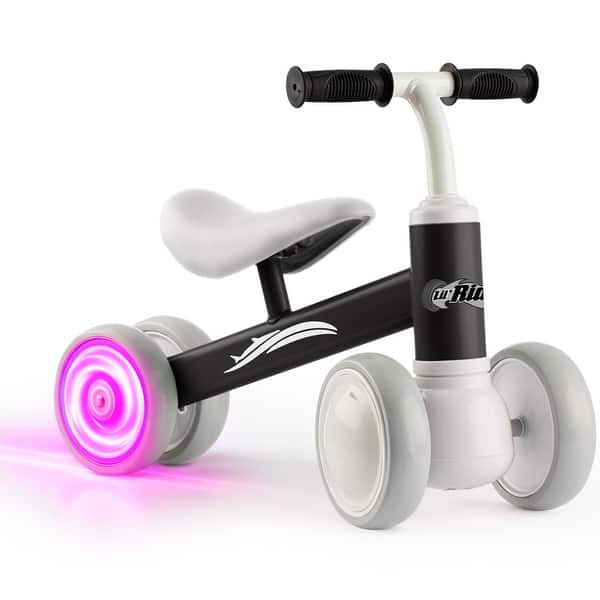 slide 2 of 16, Lil' Rider Light Up Baby Balance Bike - 10-36 Month Toddler Balance Bike with No Pedals Black/White