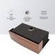 preview thumbnail 12 of 11, DORNBERG 36 Inch Gold Farmhouse Sink Apron Curved Front Kitchen Sink