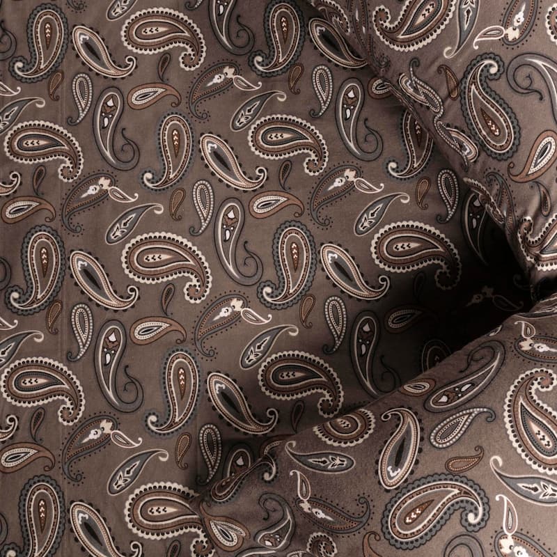 Superior Cotton Flannel Paisley Bed Sheet Set