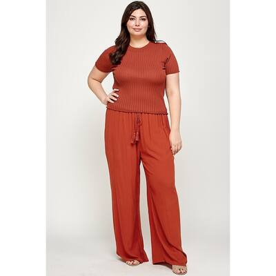 Henna Rayon Solid Full Length Wide Leg Palazzo Pants