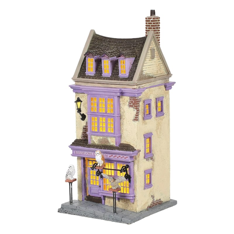 Department 56 Harry Potter Village Eeylops Owl Emporium Lighted Building - 6005614