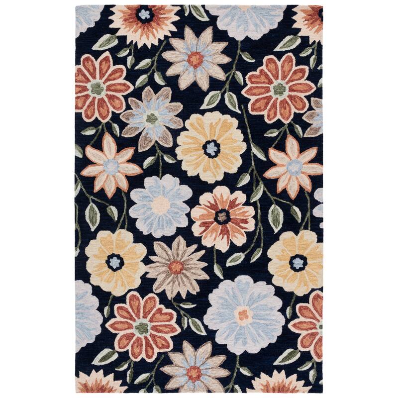 SAFAVIEH Handmade Jardin Sachika Floral Wool Rug