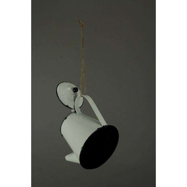 Shop White Enamel Metal Rustic Tea Kettle Decorative Outdoor
