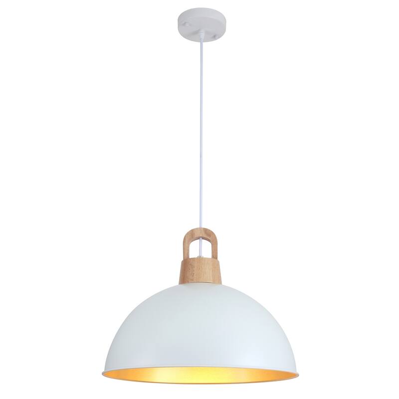 1 - light Industrial Dome Pendant Modern Hanging Lamp for Dining Room Living Room Foyer