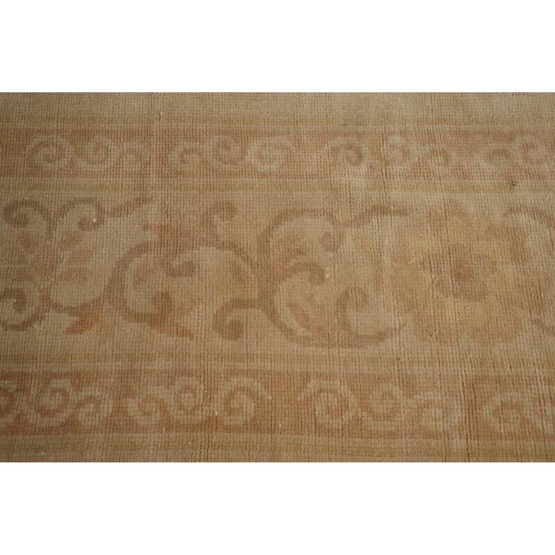 Palace Size Oushak Turkish Antique Area Rug Handmade Wool Carpet - 11'10"x 21'7"