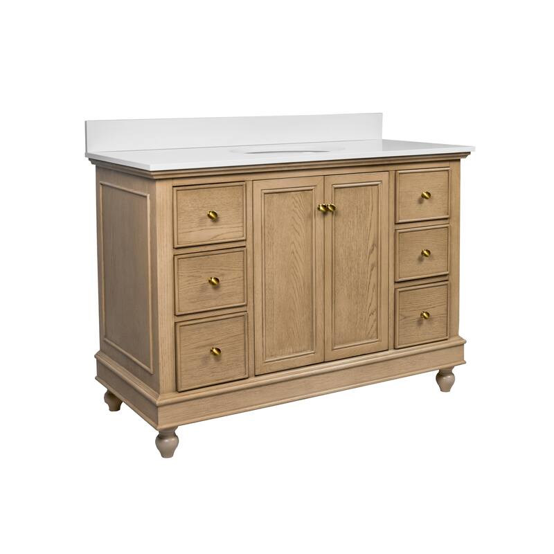 Bella 48-inch Vanity with Engineered White Top