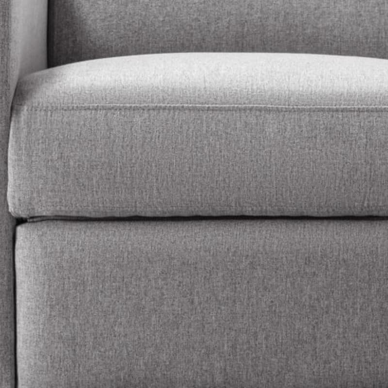 HomeRoots 26" Gray Tufted Linen Gliding Swivel Manual Rocker Recliner