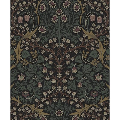 NextWall Victorian Garden Floral Peel and Stick Wallpaper