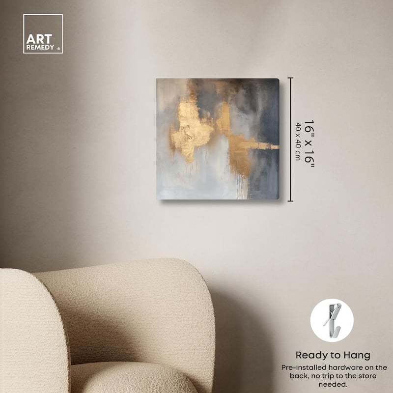 Golden Imprint Canvas by Art Remedy, Gallery Wrapped