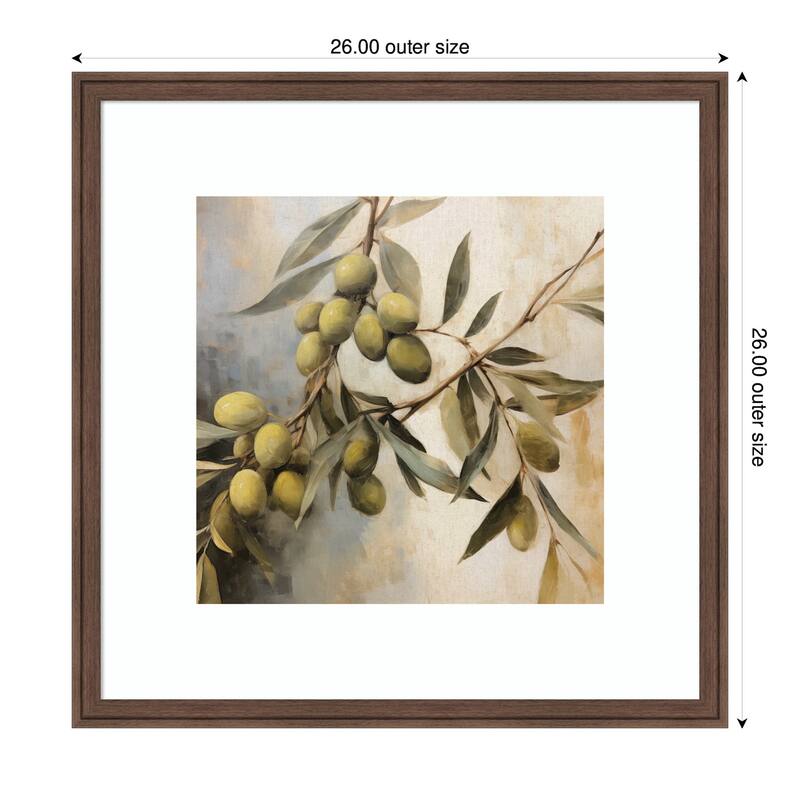 Kate and Laurel Olive Tree by The Creative Bunch Studio Framed Wall Art Print