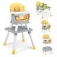 preview thumbnail 25 of 58, Costway 8-in-1 Baby High Chair Convertible Dining Booster Seat with Yellow