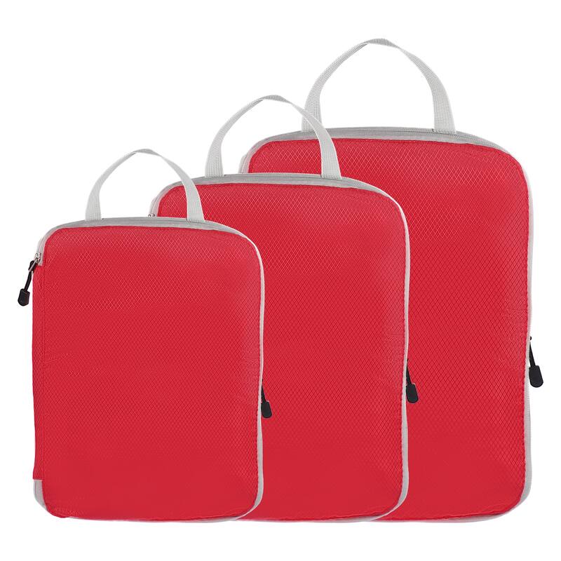 3 Set Compression Packing Cube for Travel Waterproof Luggage Organizer