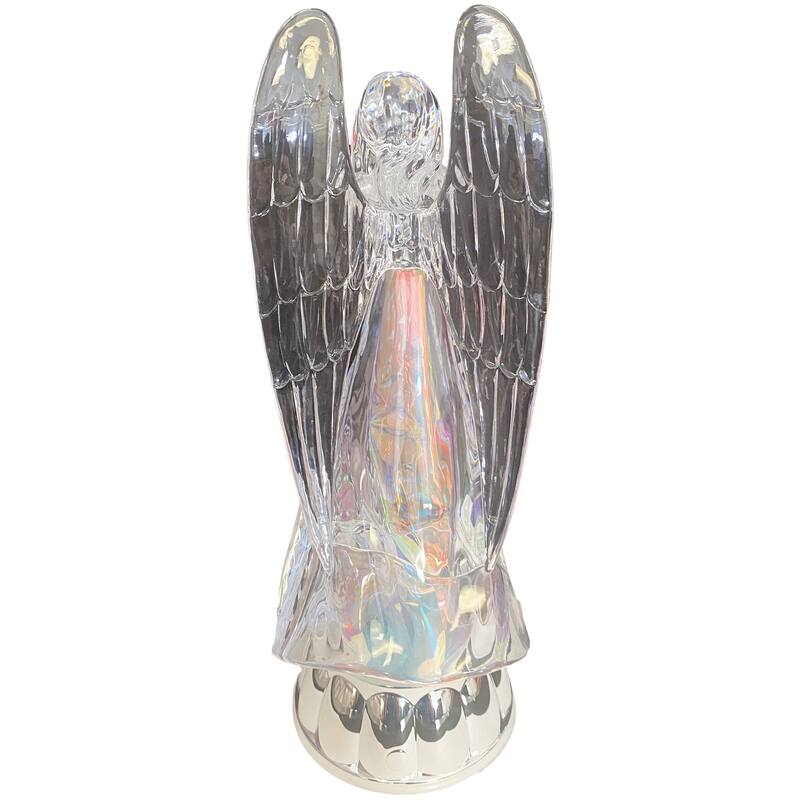 12.8" LED Acrylic Angel with Dove